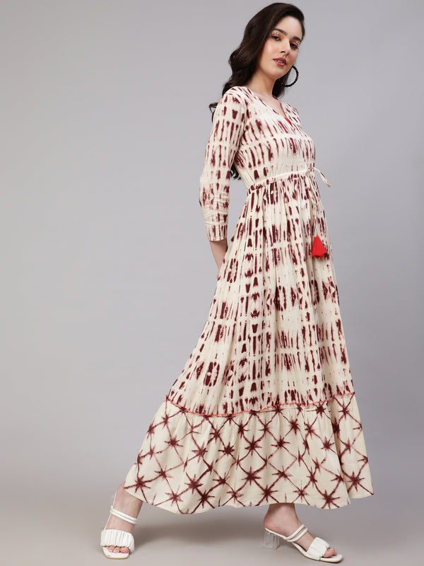 Women's Floral Print Fit & Flare Dress