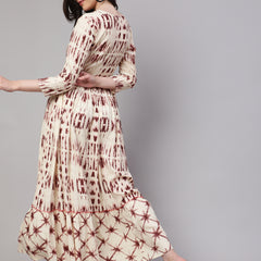 Women's Floral Print Fit & Flare Dress