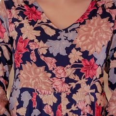 Women Floral Flared Kurta Set