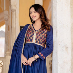 Women Viscose Rayon Kurta Palazzo Set