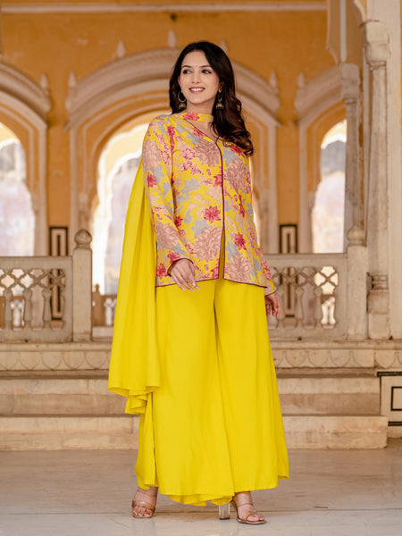 Women Floral Print Straight Kurta Set