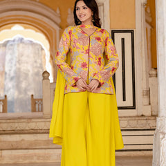 Women Floral Print Straight Kurta Set
