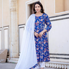 Women Floral Print Kurta Set