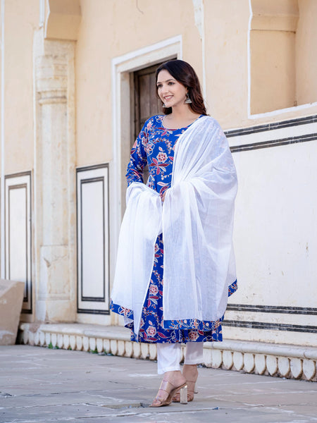 Women Floral Print Kurta Set