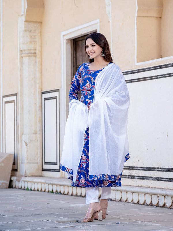 Women Floral Print Kurta Set