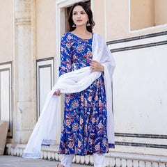 Women Floral Print Kurta Set