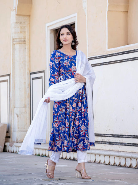 Women Floral Print Kurta Set