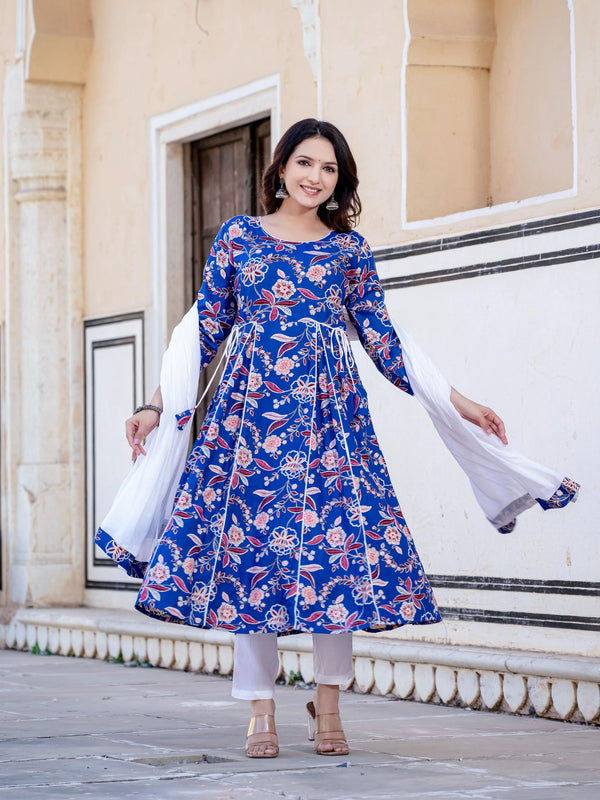 Women Floral Print Kurta Set