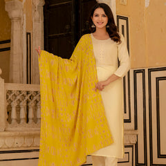 Women Embroidered Straight Kurta Suit Set