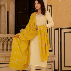 Women Embroidered Straight Kurta Suit Set
