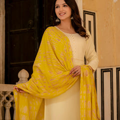 Women Embroidered Straight Kurta Suit Set