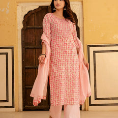 Women Floral Straight Kurta Set