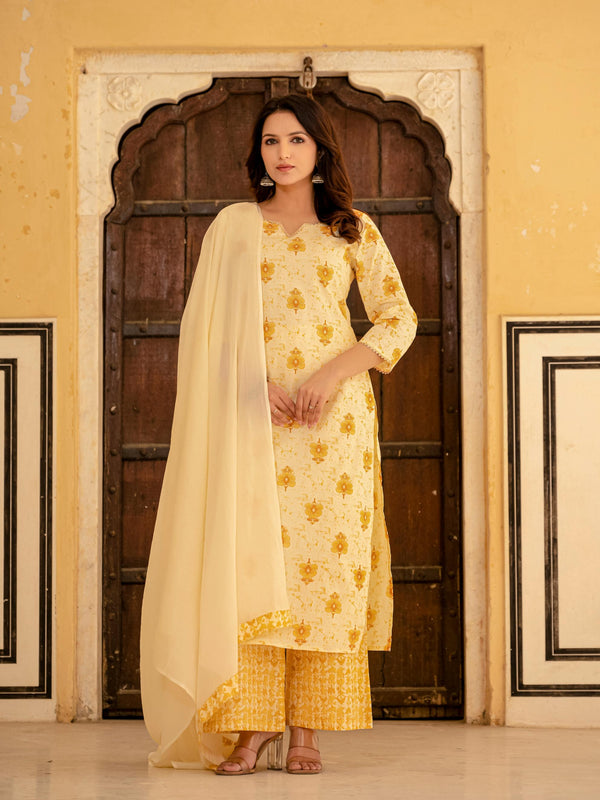 Women Floral Print Kurta Set