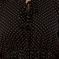 Women's Polka Print Fit & Flare Dress
