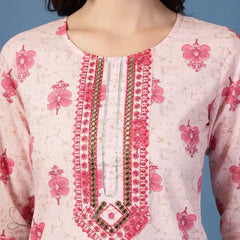 Women Floral Print Pure Cotton Straight Kurta
