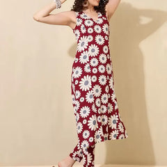 Women Viscose Rayon Kurta Pant Set