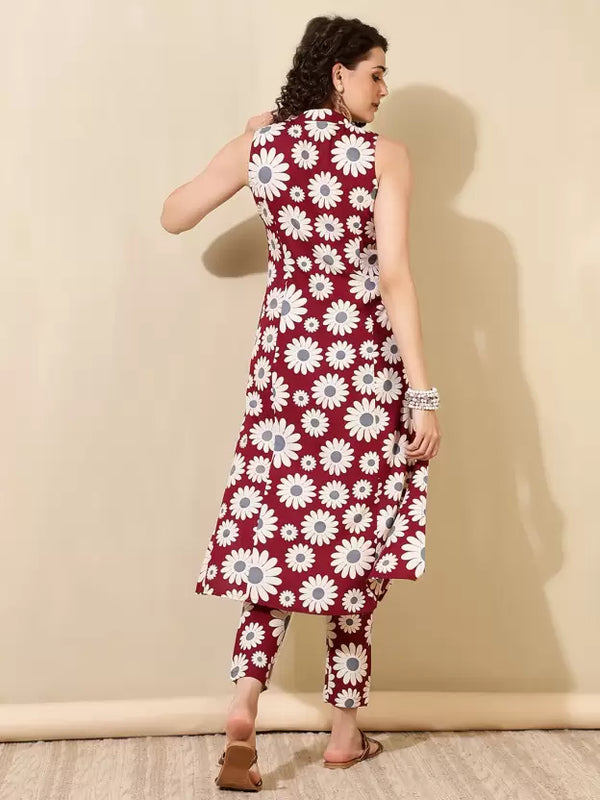 Women Viscose Rayon Kurta Pant Set